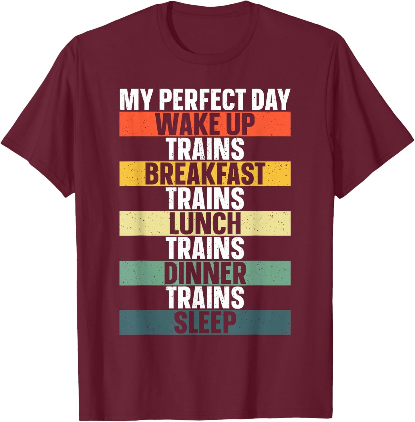 Funny Train Art Women Railroad Vehicle Train Lover T-Shirt - T-Shirt | Maroon