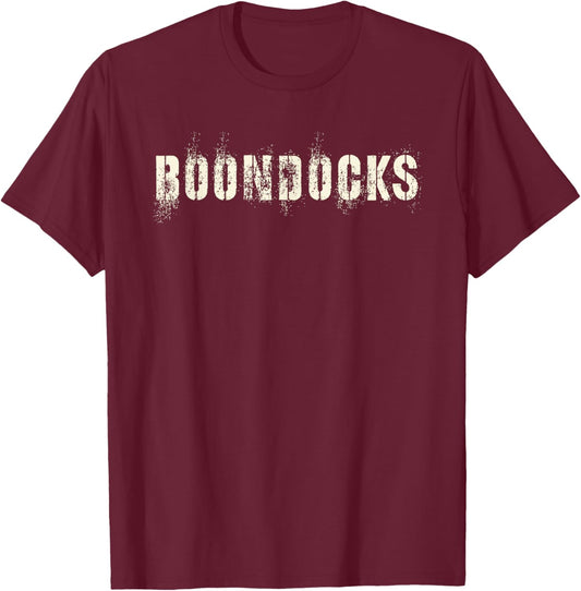 Sarcastic Boondocks Proud Our Troops Military Veterans Fubar T-Shirt - T-Shirt | Maroon