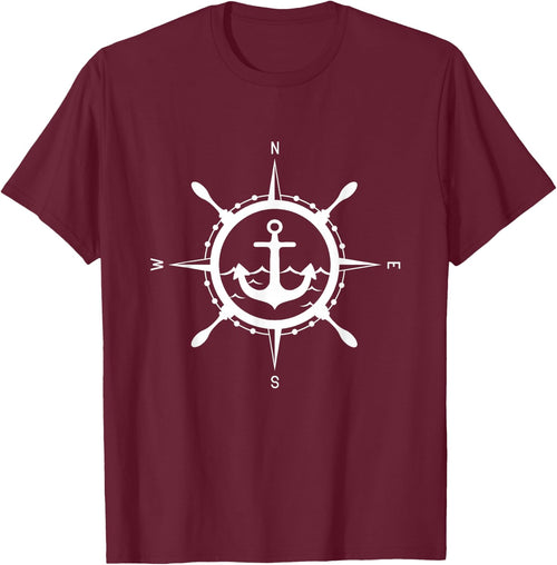 Compass Anchor Maritime Design with Compass Captain Sailor
