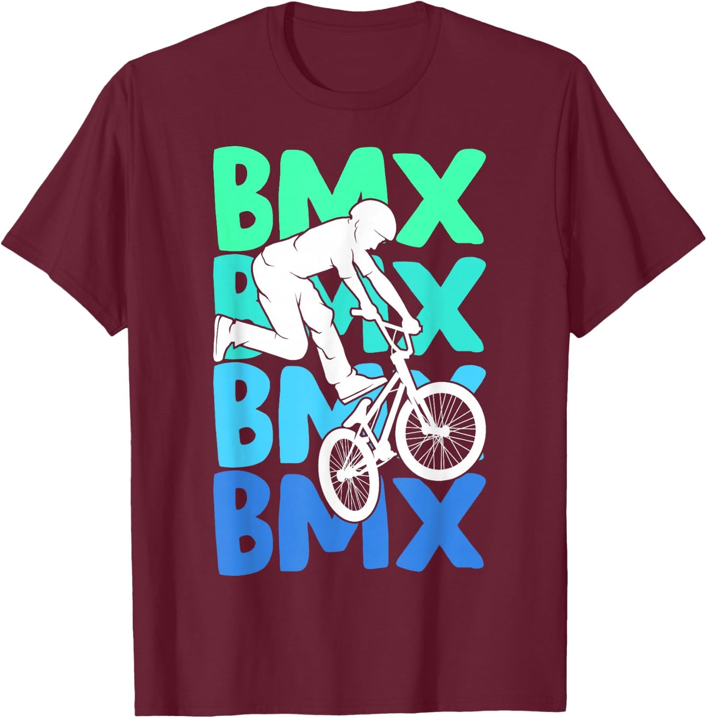BMX Stunt Boys Children T-Shirt - T-Shirt | Maroon