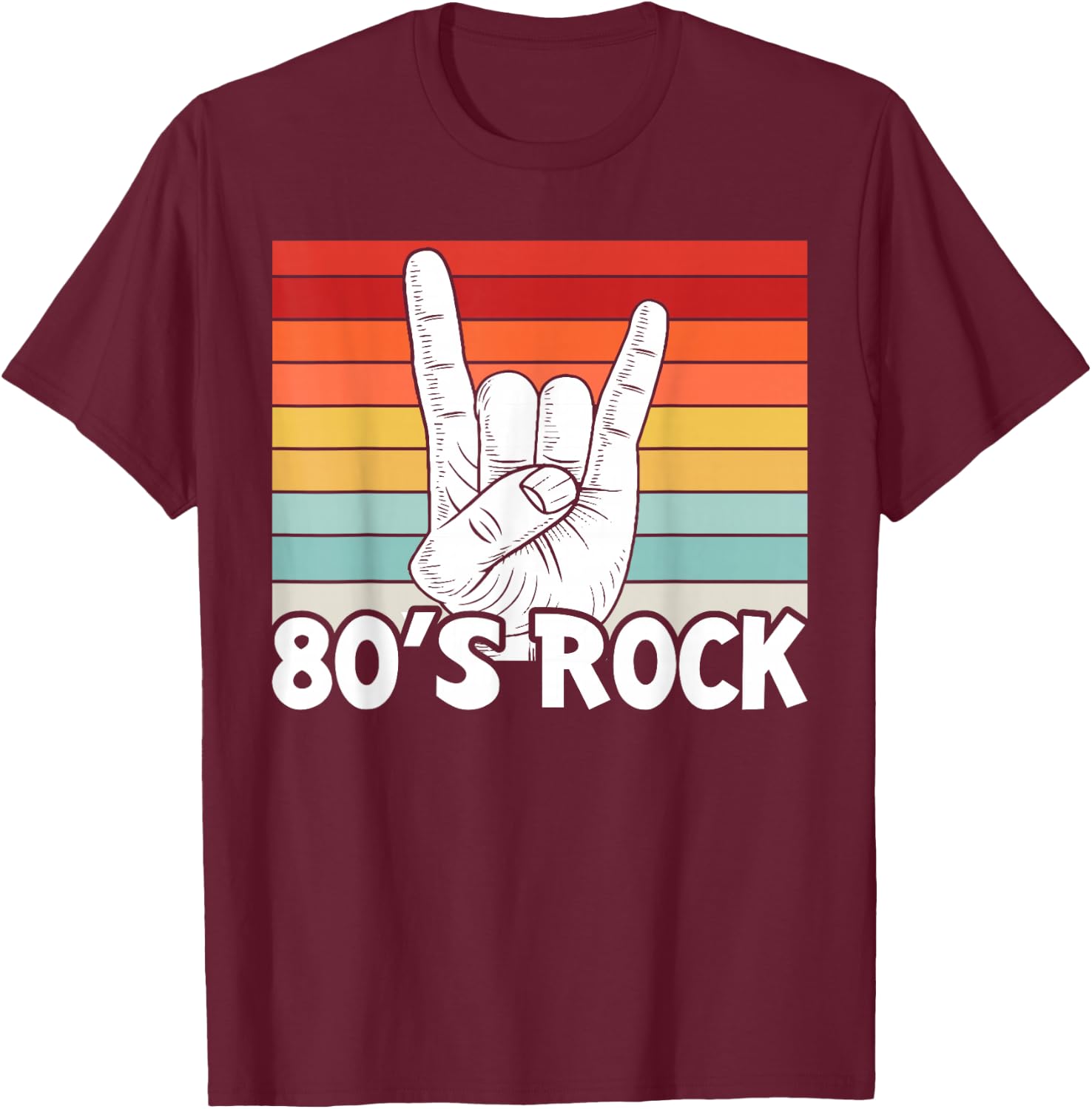 Vintage 80's Rock Band T-Shirt - T-Shirt | Maroon