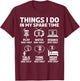 Funny disc golfing frolfing joke with disc golf tree basket T-Shirt - T-Shirt | Maroon
