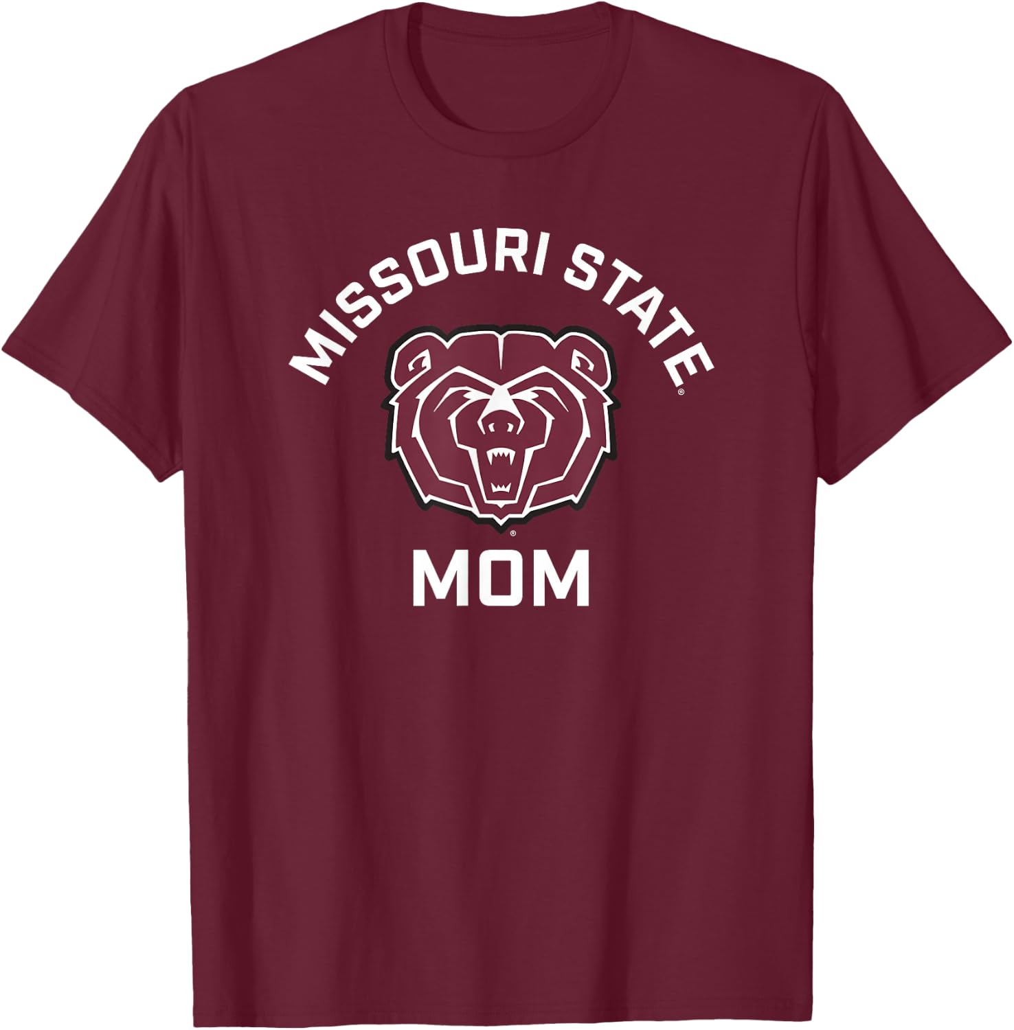 Missouri State University MSU Bears Arched Mom T-Shirt - T-Shirt | Maroon