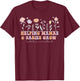Wildflower Lactation Consultant Helping Mamas Babies Grow T-Shirt - T-Shirt | Maroon