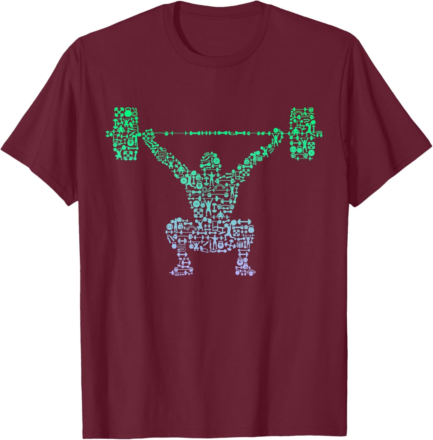 Boys Gym Shirt | Bodybuilder Shirt | Weightlifting T-Shirt - T-Shirt | Maroon
