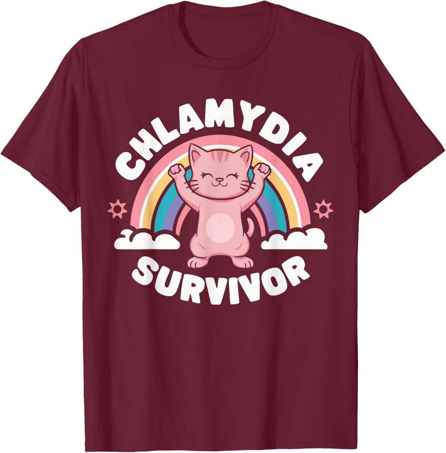 Chlamydia Survivor T-Shirt - T-Shirt | Maroon