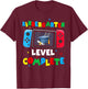Game Controller Level Kindergarten Complete Boys Graduation T-Shirt - T-Shirt | Maroon