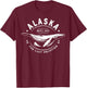 Alaska The Last Frontier Whale Home Cruise Vintage Men Women T-Shirt - T-Shirt | Maroon