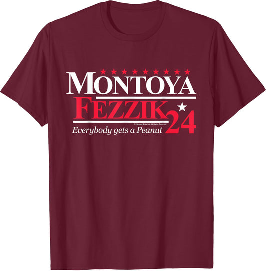 The Princess Bride Montoya and Fezzik for President 2024 T-Shirt - T-Shirt | Maroon