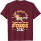 I just really love Tibetan Sand Foxes T-Shirt - T-Shirt | Maroon