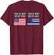 This Is Why We're Free And Safe - Police Military Patriotic T-Shirt - T-Shirt | Maroon
