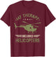 Helicopter Pilot Funny T-Shirt - T-Shirt | Maroon