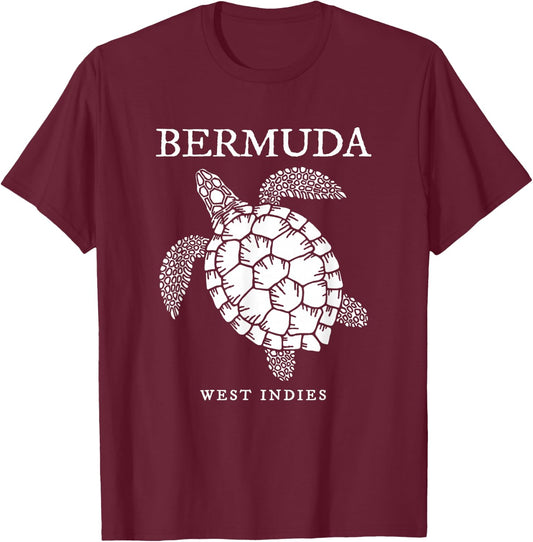Bermuda Sea Turtle Girls Boys Toddler Souvenir T-Shirt - T-Shirt | Maroon