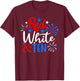 Red White And Ten 4th Of July 10th Birthday Patriotic T-Shirt - T-Shirt | Maroon