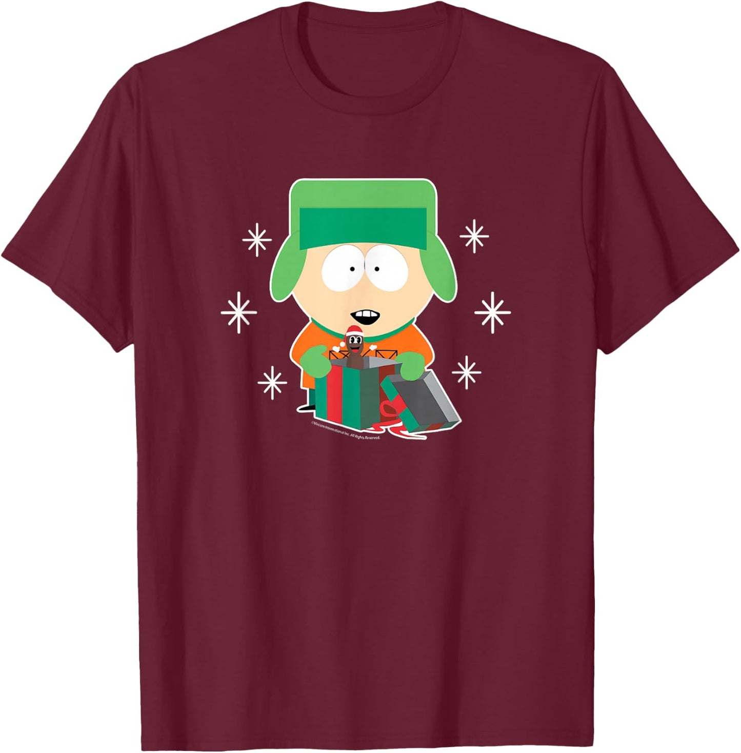 South Park - Kyle And Hankey T-Shirt - T-Shirt | Maroon