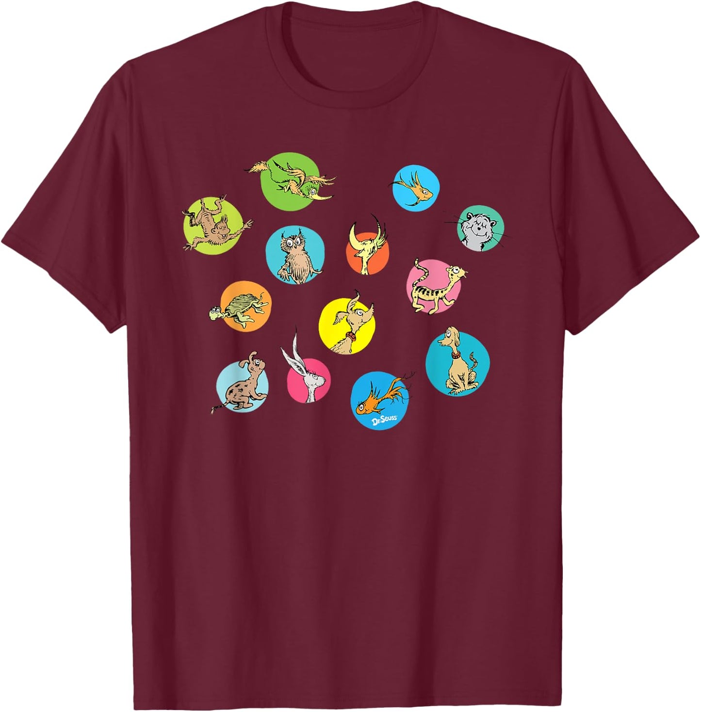 Dr. Seuss Pet Polka T-Shirt - T-Shirt | Maroon