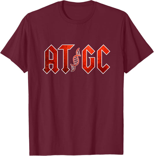 DNA ATGC Funny Science Gift T-Shirt - T-Shirt | Maroon