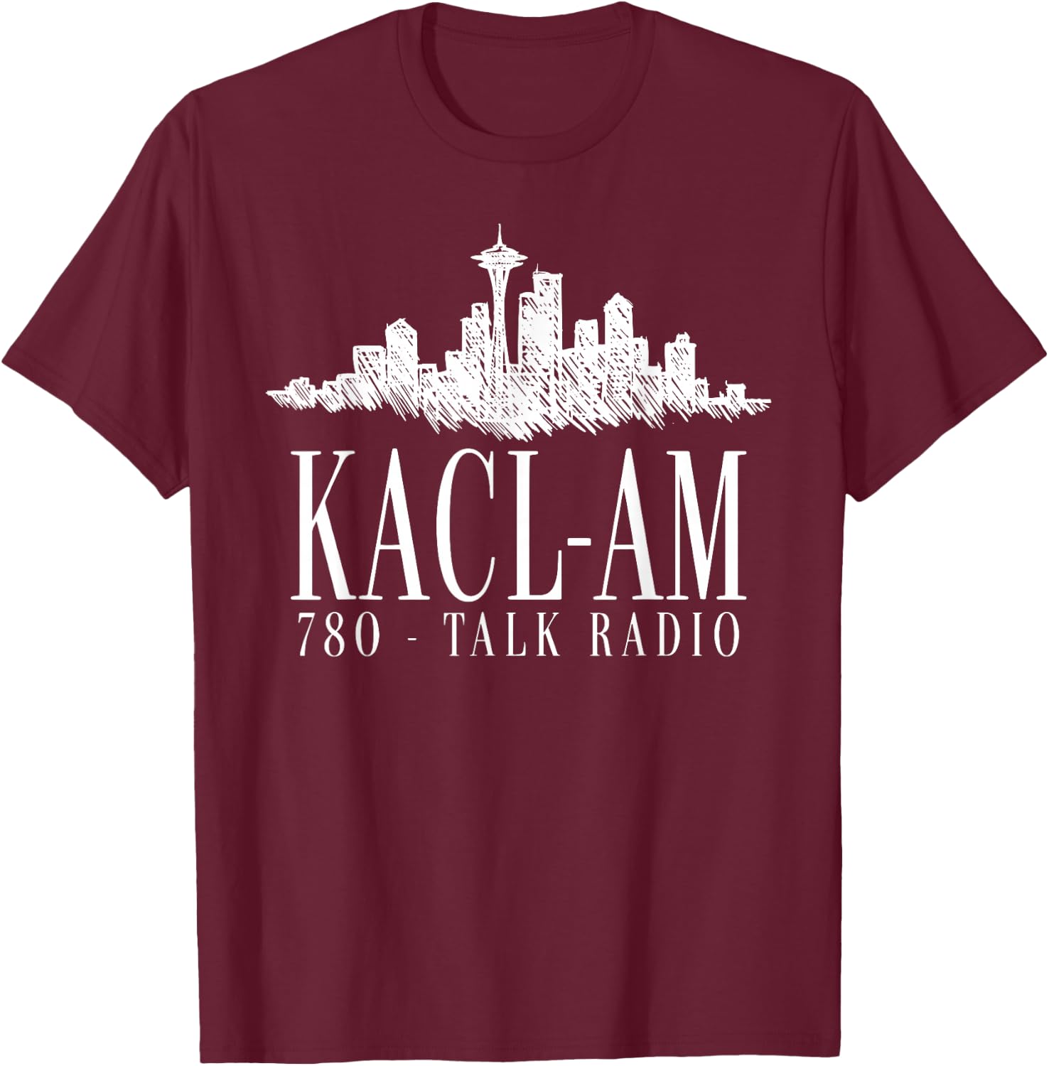 KACL AM Talk Radio T-Shirt - T-Shirt | Maroon