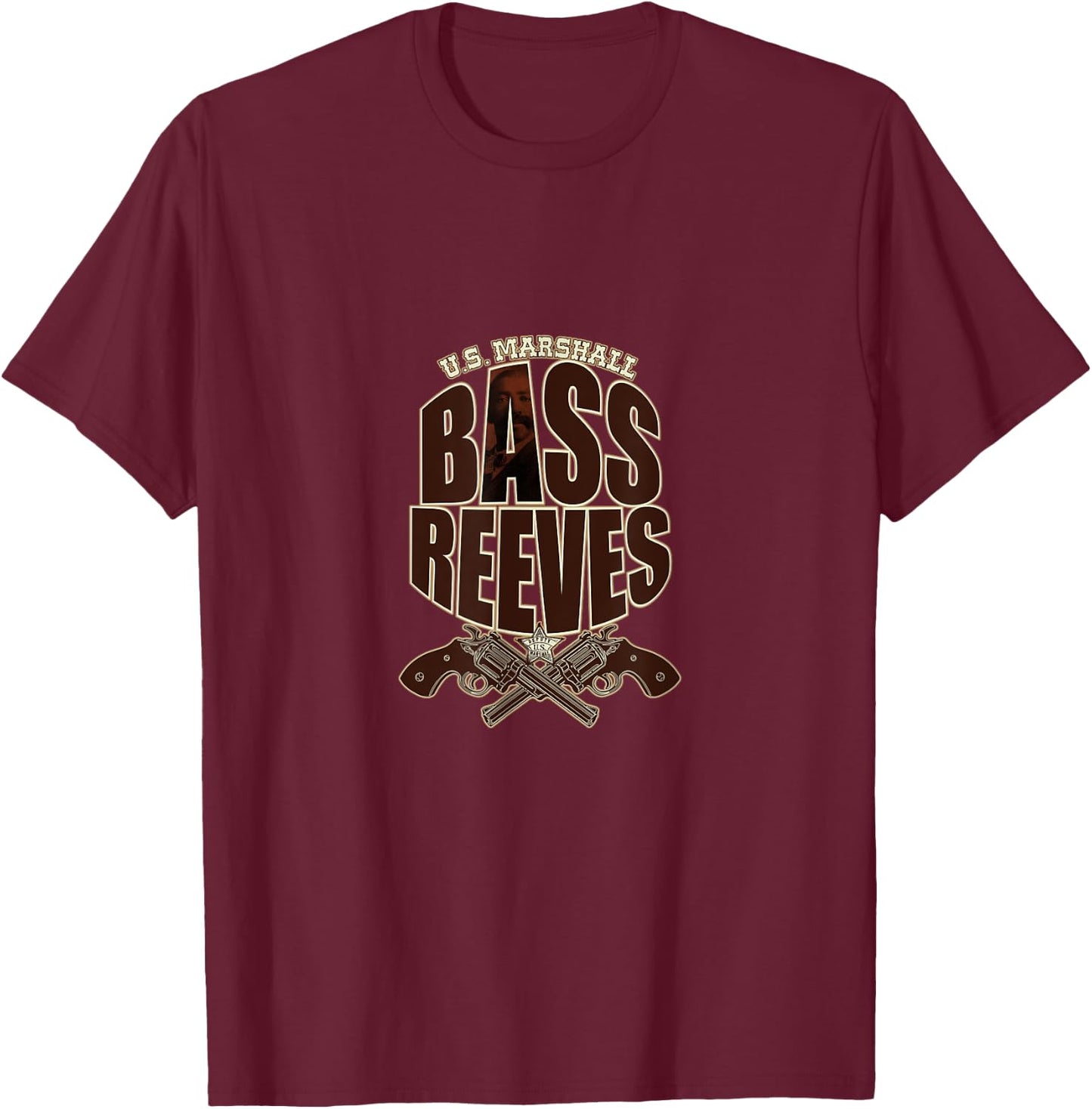 Bass Reeves T-Shirt - T-Shirt | Maroon