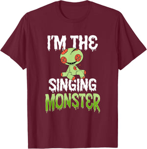 I'm The Singing Monster Matching Family Halloween T-Shirt - T-Shirt | Maroon