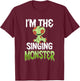 I'm The Singing Monster Matching Family Halloween T-Shirt - T-Shirt | Maroon