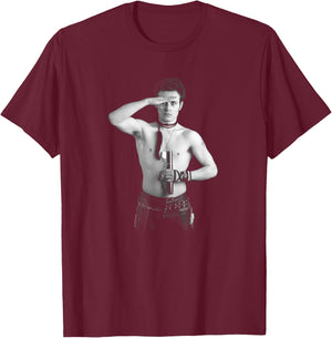 Chris Duffy Photography Saluting Adam Ant T-Shirt - T-Shirt | Maroon