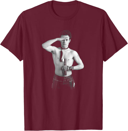 Chris Duffy Photography Saluting Adam Ant T-Shirt - T-Shirt | Maroon