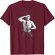 Chris Duffy Photography Saluting Adam Ant T-Shirt - T-Shirt | Maroon
