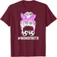Mom Of Both Messy Bun Dancer & Soccer Player Mom T-Shirt - T-Shirt | Maroon