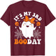 It's My 3rd Boo Day, Funny Halloween Ghost 3rd Birthday Girl T-Shirt - T-Shirt | Maroon