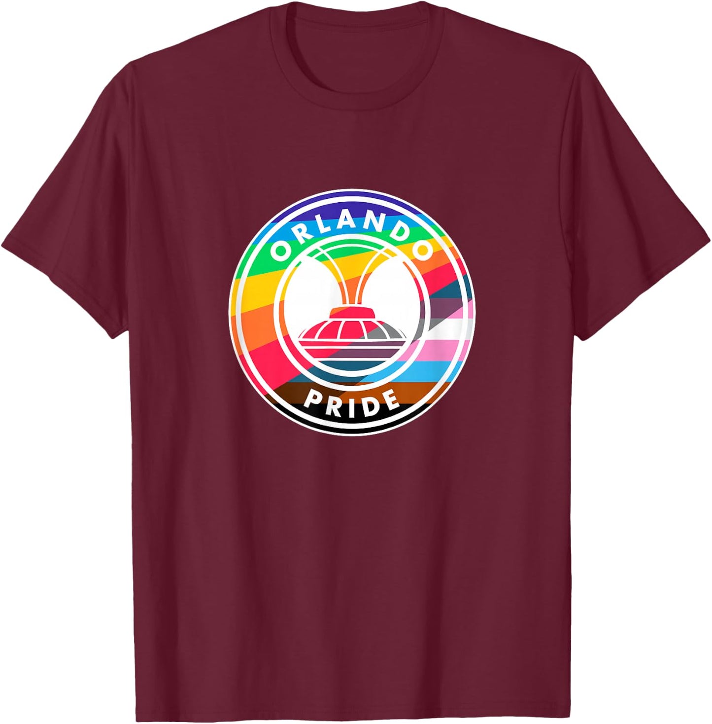 NWSL Orlando Pride Proud Crest T-Shirt - T-Shirt | Maroon