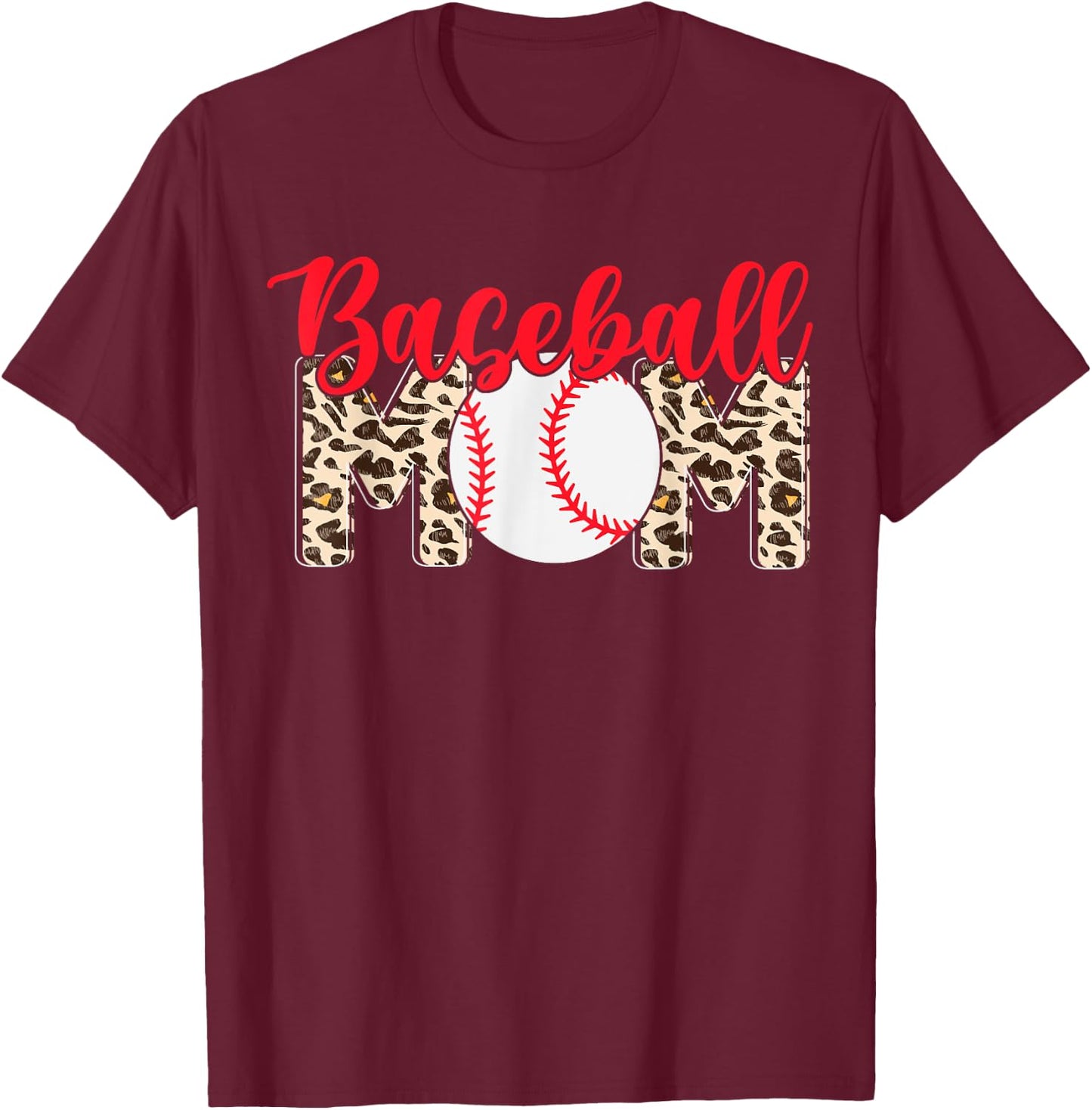 Baseball Mom T-Shirt - T-Shirt | Maroon