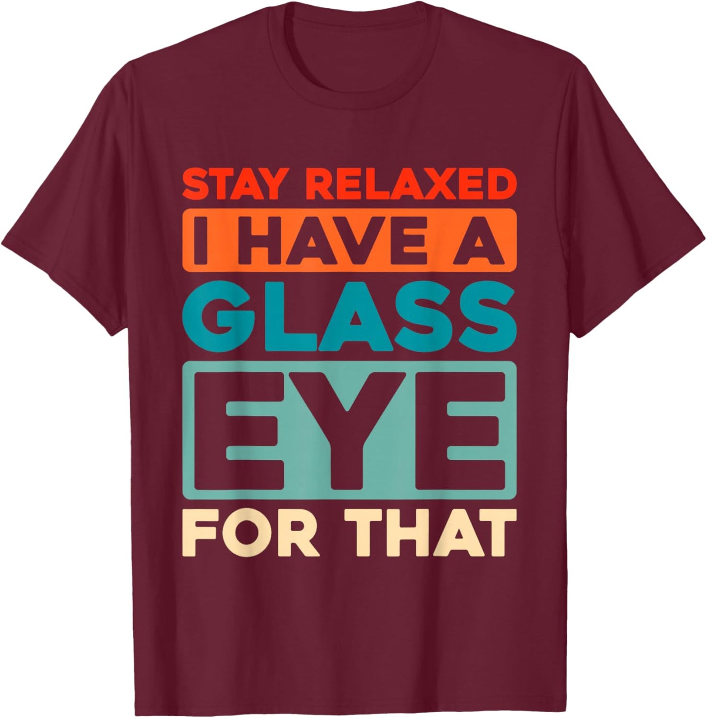 Retro Ocularist Eye Care - Eyes Prosthetic Vintage Ocularist T-Shirt - T-Shirt | Maroon