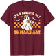It's A Bootiful Day To Make Art Halloween Art Teacher Groovy T-Shirt - T-Shirt | Maroon
