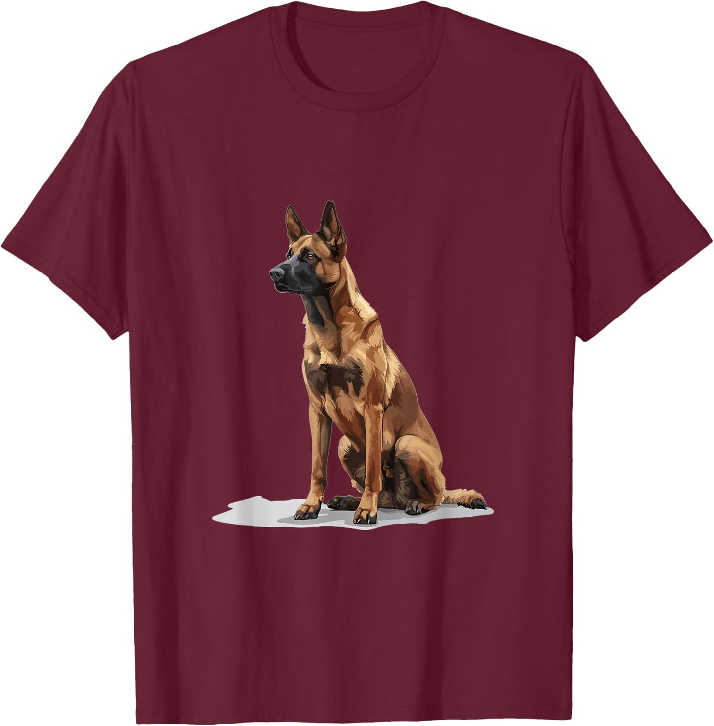 Belgian Malinois Dog Breed Graphic Women Kids T-Shirt - T-Shirt | Maroon