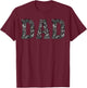 Dad Colorful Butterflies | Cool Father's Day Lover Men Gift T-Shirt - T-Shirt | Maroon