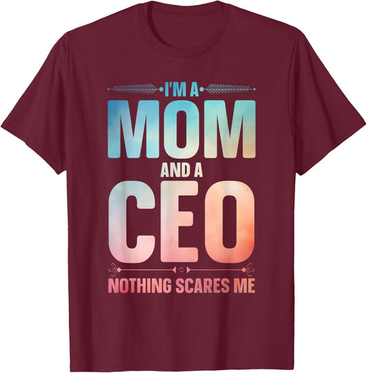 CEO Art For Mom Mother Women Business Owner Entrepreneur CEO T-Shirt - T-Shirt | Maroon