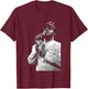Stevie Wonder Live in London 1986 by Stephen Wright T-Shirt - T-Shirt | Maroon