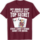 Hand&Foot Score Queen Card Game Set Player Hand and Foot T-Shirt - T-Shirt | Maroon