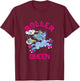 Roller Skates Queen Unicorn Roller Skating Skating Rink T-Shirt - T-Shirt | Maroon