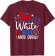 Red White And Blue Nicu Crew Funny 4th Of July Nurse Women Men T-Shirt - T-Shirt | Maroon