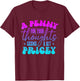 A penny for your thought seem a bit pricey Funny Saying T-Shirt - T-Shirt | Maroon