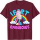 Kids Unicorn I Fart Rainbows Funny Cute Sarcastic Humor T-Shirt - T-Shirt | Maroon