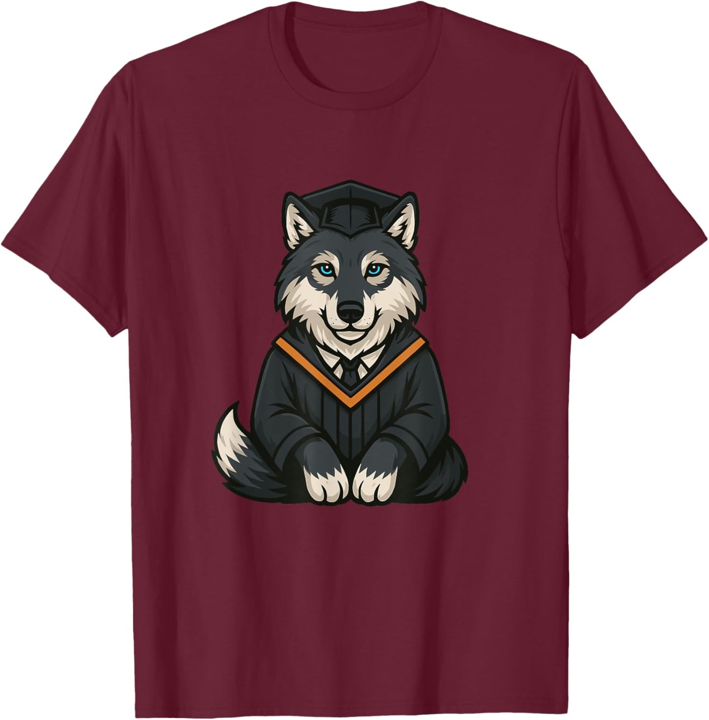 Wolf Graduation Shirt - Alpha Graduate Gift or Her T-Shirt - T-Shirt | Maroon