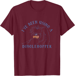 Disney The Little Mermaid Scuttle Using A Dinglehopper T-Shirt - T-Shirt | Maroon