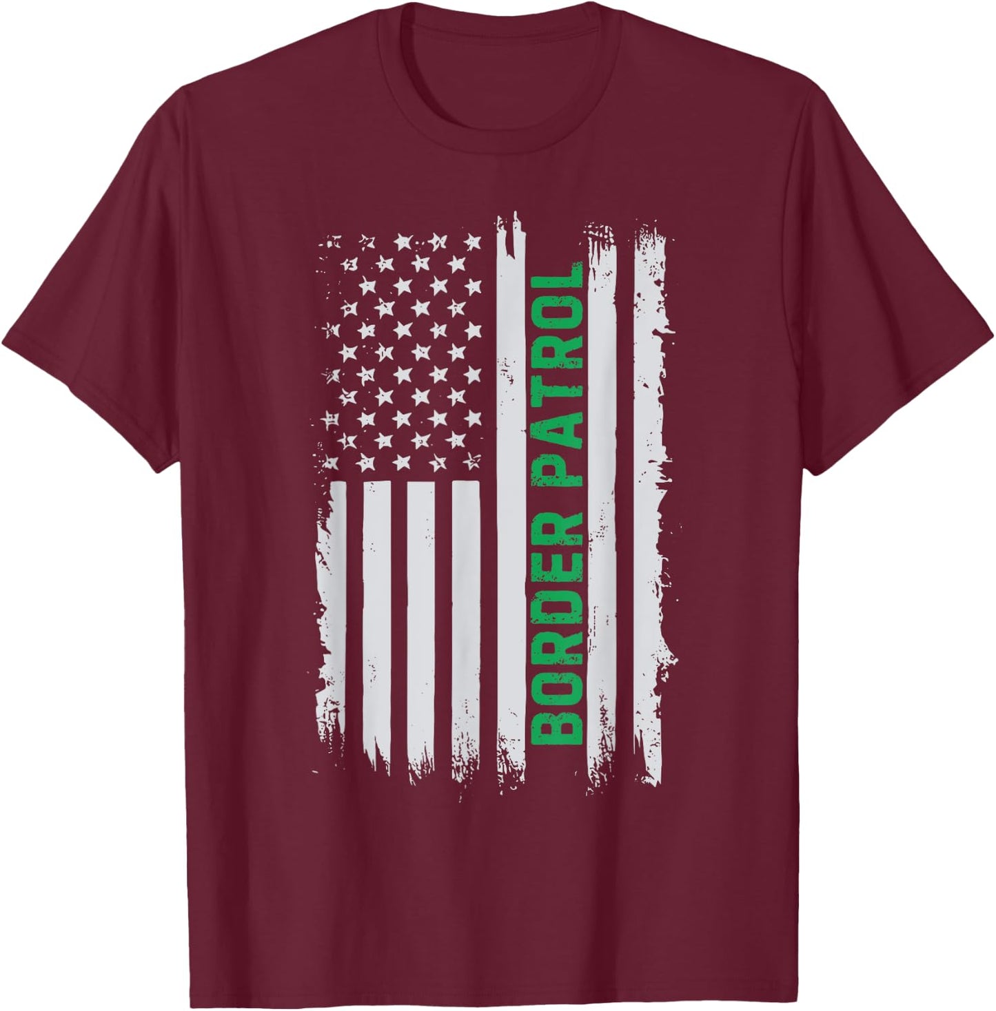 Border Patrol Agent Police Federal Immigration Agent Customs T-Shirt - T-Shirt | Maroon