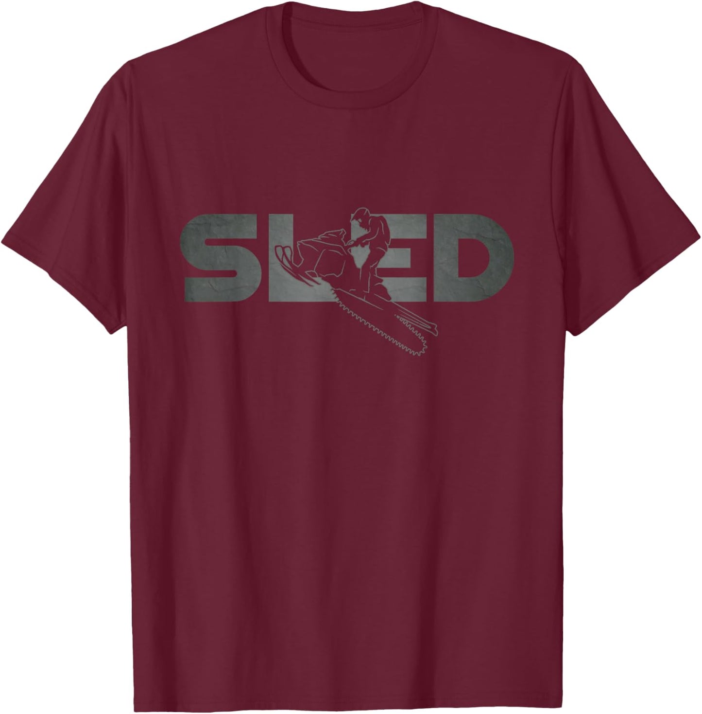 Snowmobile Apparel - Snowmobile T-Shirt - T-Shirt | Maroon