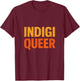Two-Spirit Pride Indigiqueer Vintage Indigenous T-Shirt - T-Shirt | Maroon