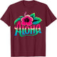Aloha Hawaiian Flower Hawaii Vacation T-Shirt - T-Shirt | Maroon