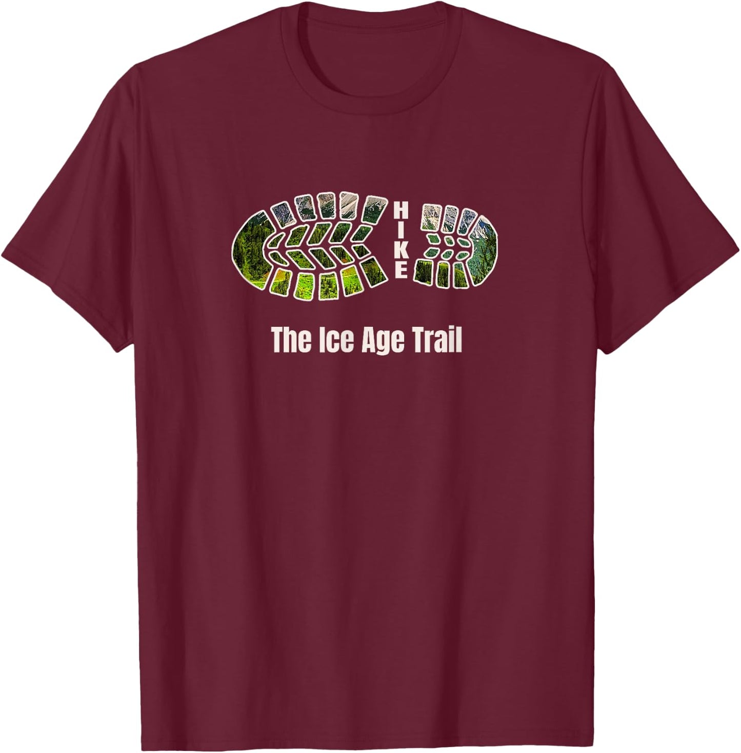 National Scenic Trails, Hike the Ice Age Trail T-Shirt - T-Shirt | Maroon